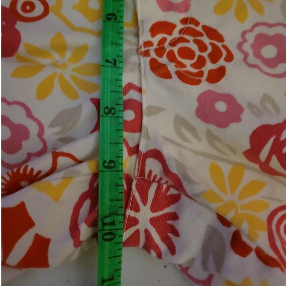 Esprit Red Yellow Pink White Artsy Floral Groovy Stretch‎ Ankle Jeans - 28" = 8 - Picture 5 of 7